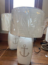Anchor Table Lamp with Glazed Cement Base - Buckeye Lake Place