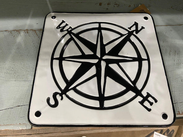 Tin Compass Sign - Buckeye Lake Place