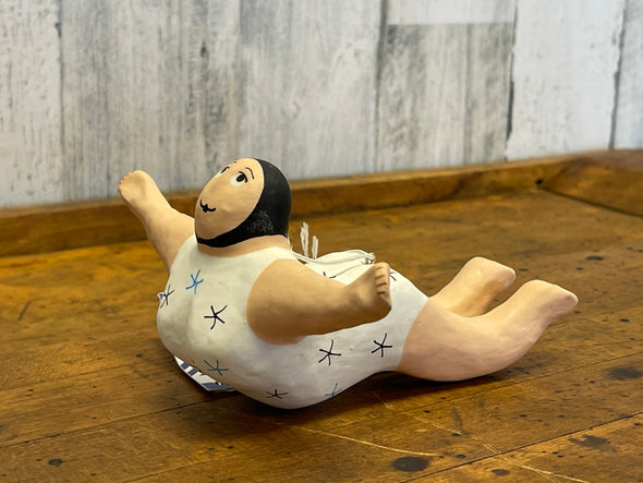 Hanging Female Diver Paper Mache