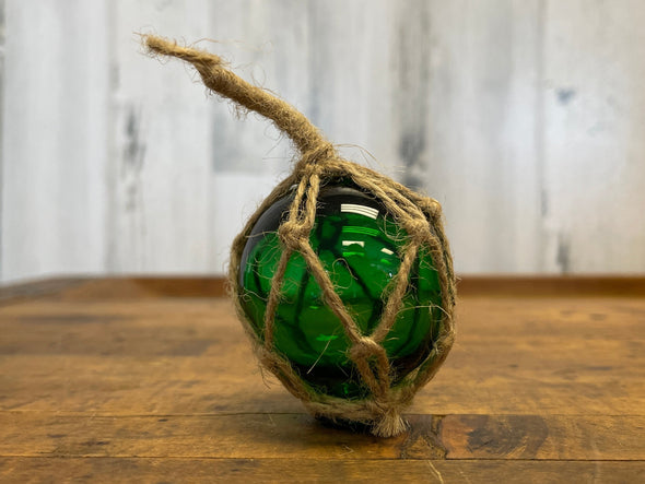 Glass Buoys with Jute Netting