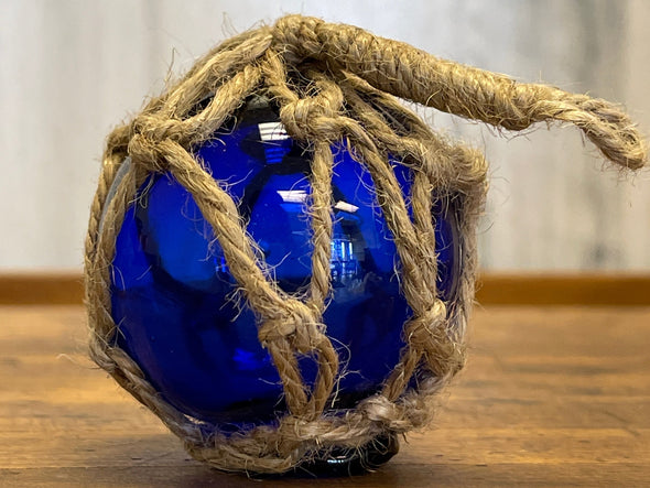 Glass Buoys with Jute Netting