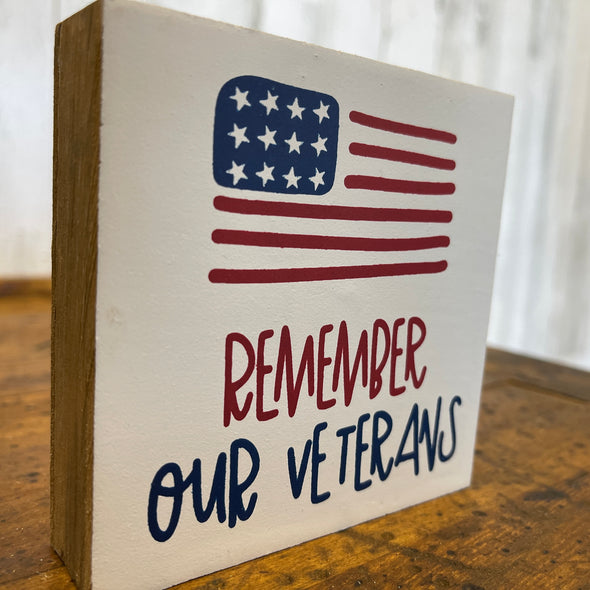 Remember Our Veterans Block