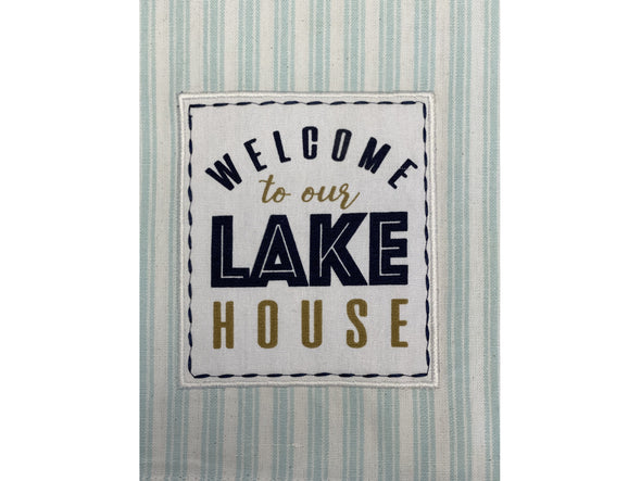 Lake House Ticking Stripe Hand Towel