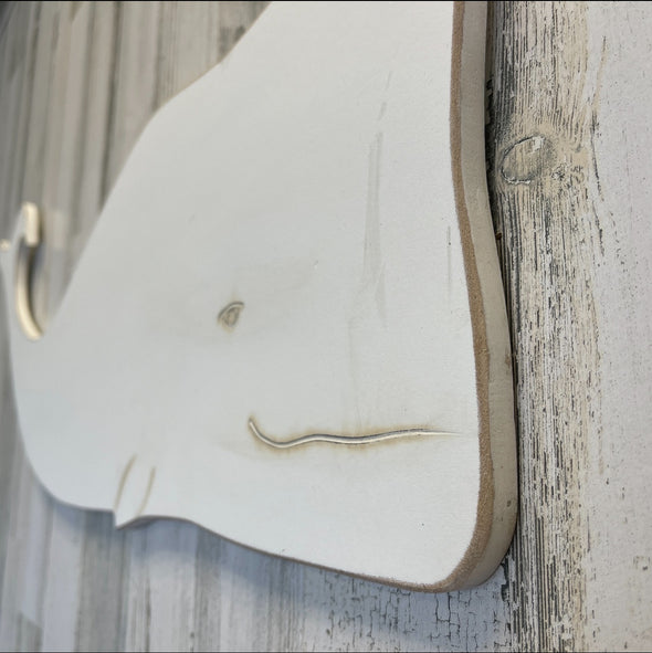 White Wooden Whale