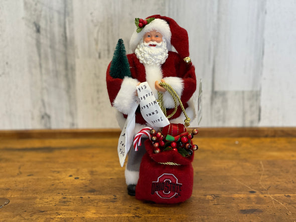 Ohio State Santa W/Bag