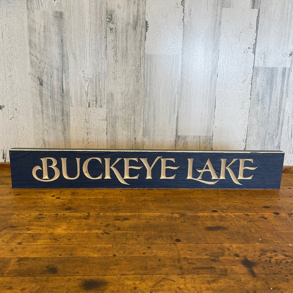 USA Buckeye Lake Barnwood Sign