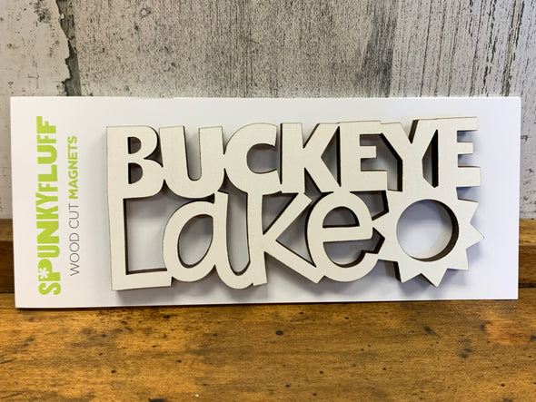 Buckeye Lake Tiny Word Magnet Stacked