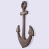 39.5 Inch Fiber Glass Resin with Rusted Iron Finish Anchor Cutout Wall Decor
