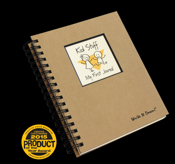 200 Page Brown Hard Cover Designed Kids Stuff First Journal
