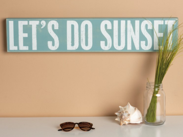 Let's Do Sunset Box Sign