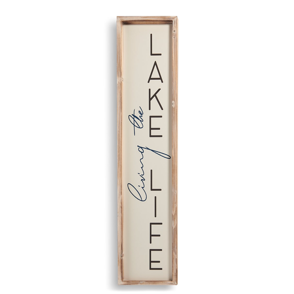 Living The Lake Life Design Porch Sign