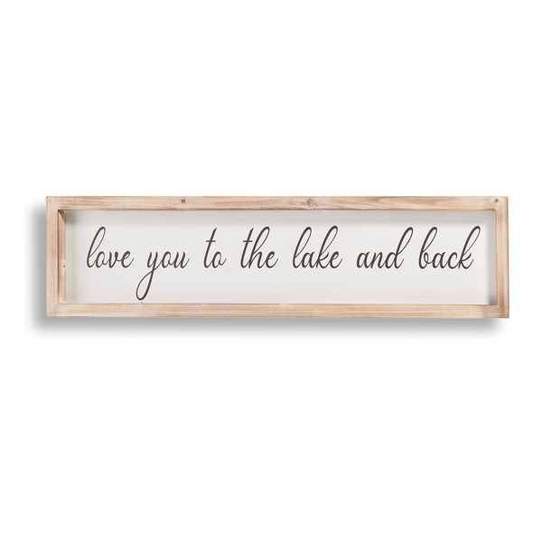 Love You Lake Design Porch / Wall Sign