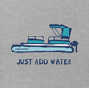 Men's Just Add Water Pontoon Boat Crusher Tee - Buckeye Lake Place