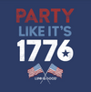 Men's Party Like It's 1776 Crusher Tee - Buckeye Lake Place