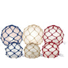 19 Centimeter and 28 Centimeter Buoy Designed Lamp  Encircled with Knotted Jute Rope Netting 