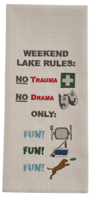 No Trauma No Drama Dishtowel - Buckeye Lake Place