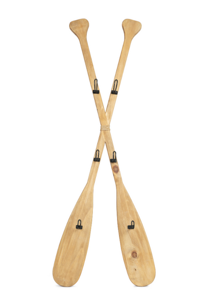 Wood Paddle with Rope (4' 7) - White with Anchor - OK 618 10 – Uniquely  Coastal
