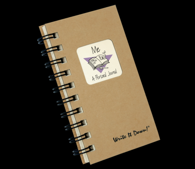 120 Page Brown Guided Format Personal Mini Journal