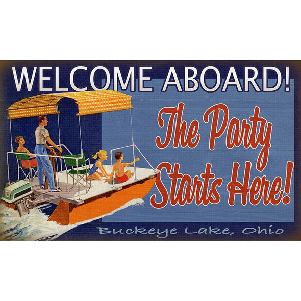 Pontoon Boating Sign