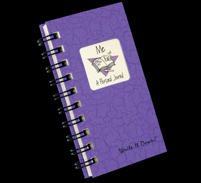 120 Page Purple Guided Format Personal Mini Journal