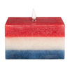 5 Inch Red, White, and Blue Rectangular LED Candle 