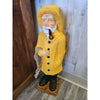 25 Inch Height Sailor Featuring Yellow Suit and Hat and Black Boots with Cigar in his Mouth and Holding a Rope Knot