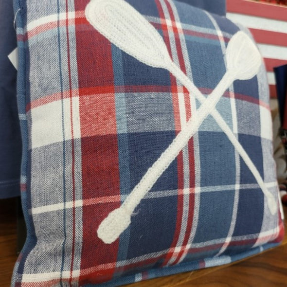 Picnic Plaid Oars Embroidered BF