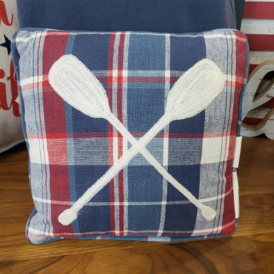 Picnic Plaid Oars Embroidered BF