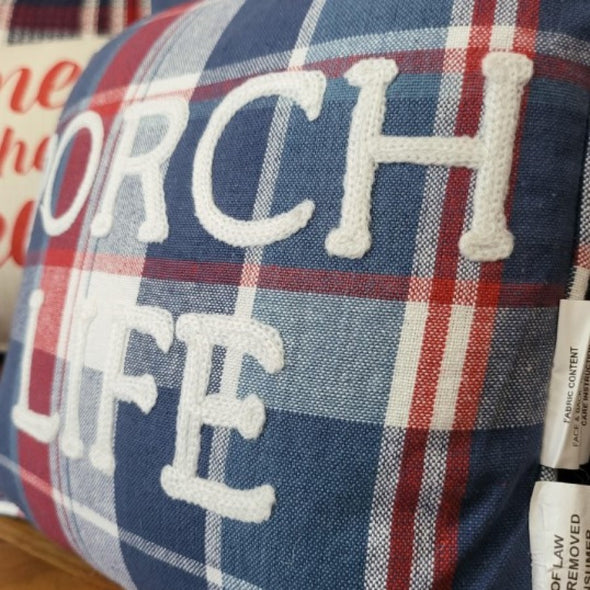 Picnic Plaid Porch Life Embroidered BF
