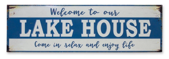 WELCOME LAKE HOUSE SIGN - Buckeye Lake Place