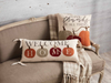 27 Inch Applique Throw Pillow Featuring Pumpkin Design with Welcome Home Sentiment