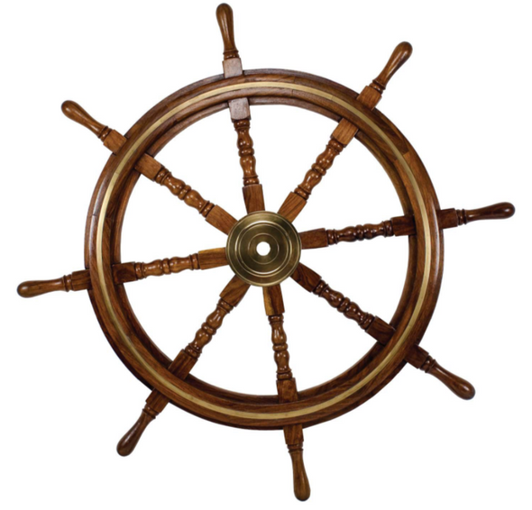 Wood Ship Wheel 36"