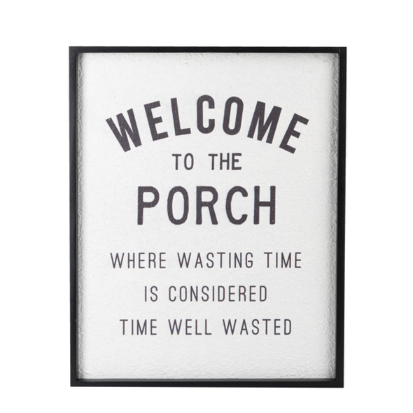 Welcome To The Porch Wall Decor