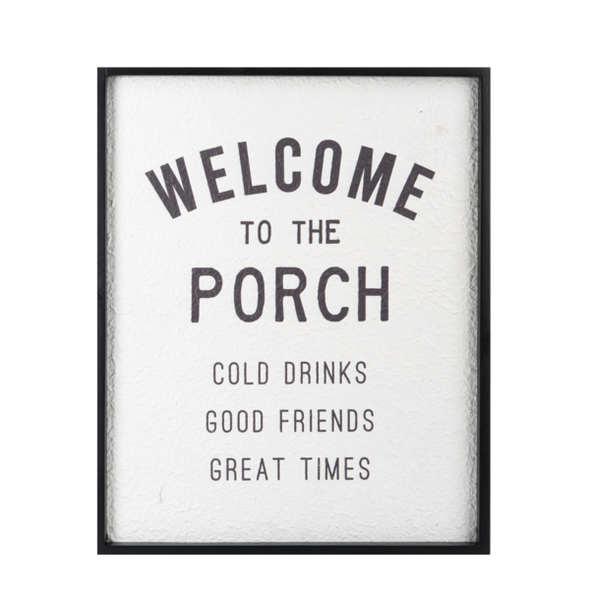 Welcome To The Porch Wall Decor
