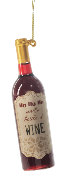 Wine Bottle Ornaments with Label