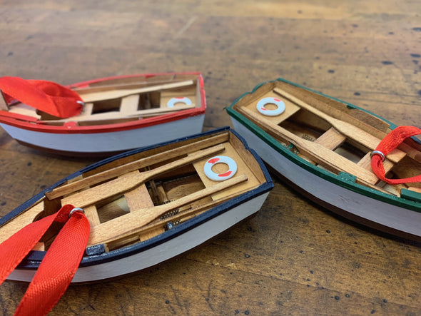 Row Boat Ornaments