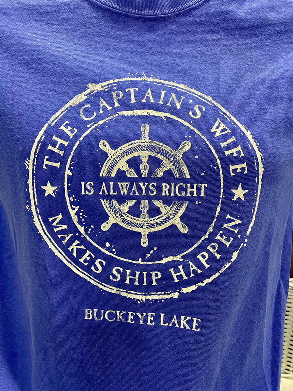Captains Wife Tee - Buckeye Lake Place